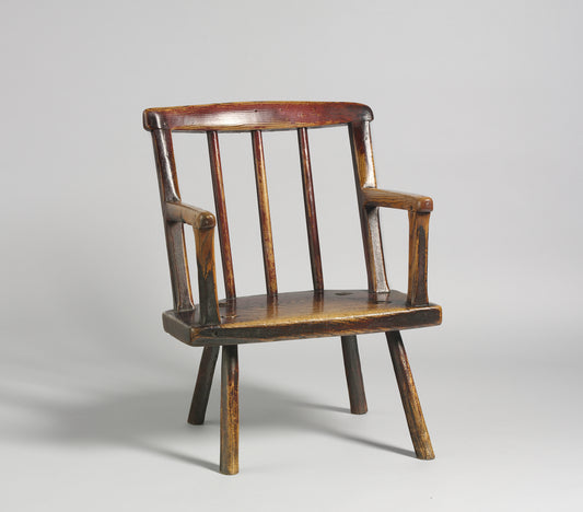 Bold Primitive Windsor Comb Back Armchair