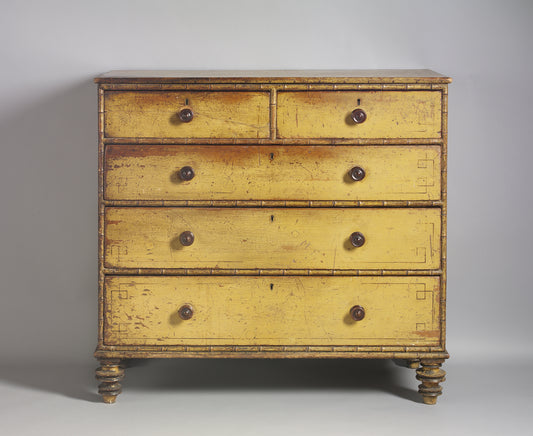 Regency Period Decorated Chest of Drawers