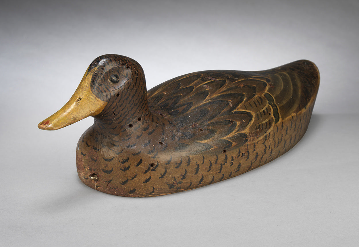 Original Folk Art Working Decoy Duck