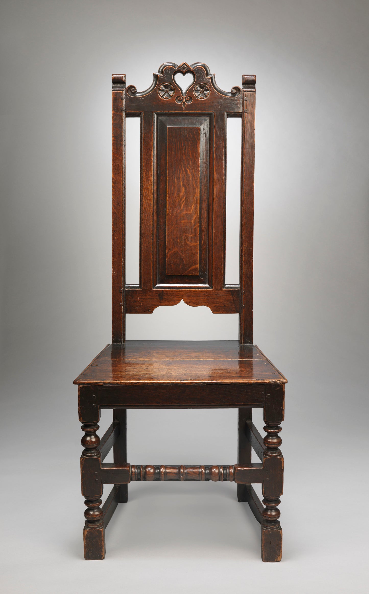 Rare William and Mary Period Panel Back Side Chair