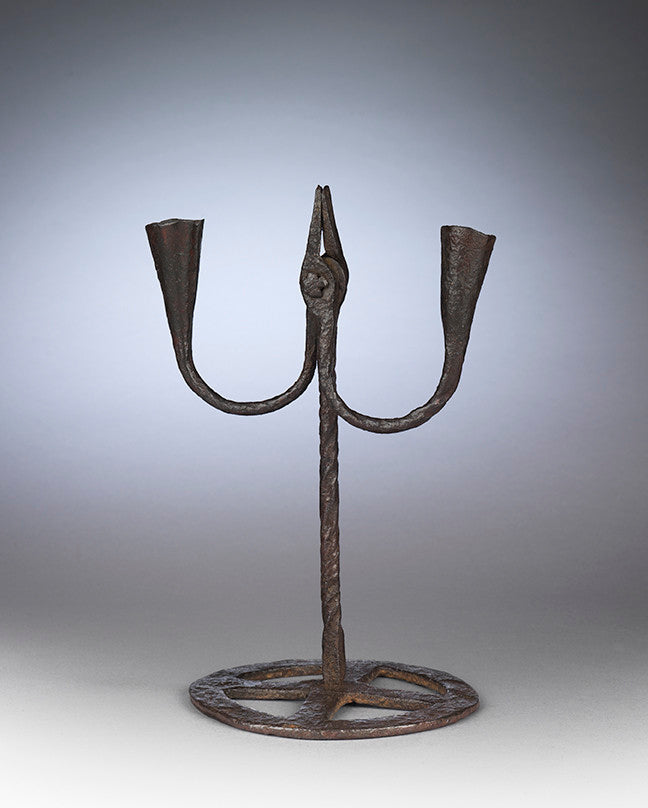 Rare Early Irish Twin Branch Lighting Device