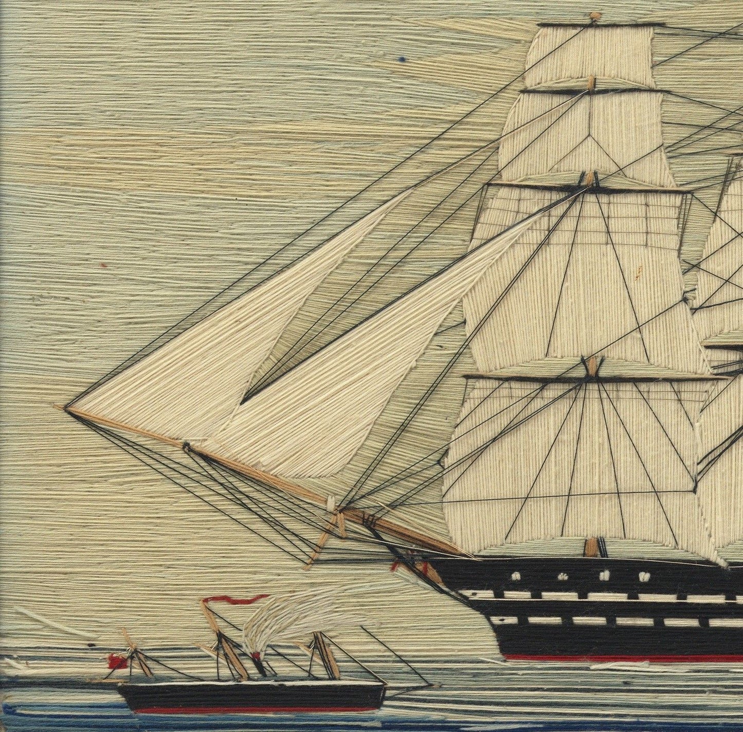 Early Naive Sailor Work Ship Picture