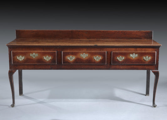 Exceptional Georgian Vernacular Cabriole Leg Serving Dresser