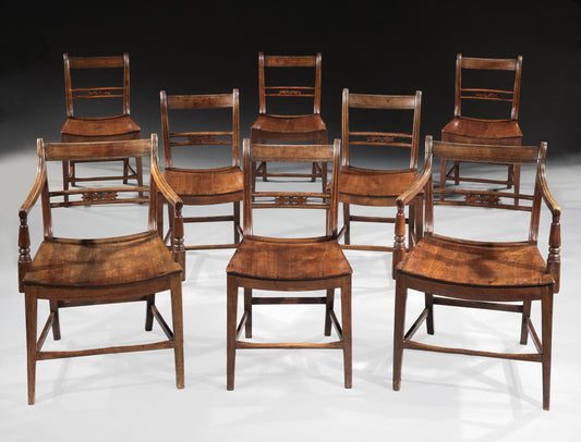 Set of Eight Dining Chairs 