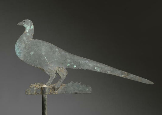 Unusual Stylised Silhouette Pheasant Form Weathervane