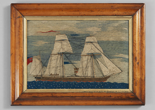 Naive Sailor's Wool Work Picture