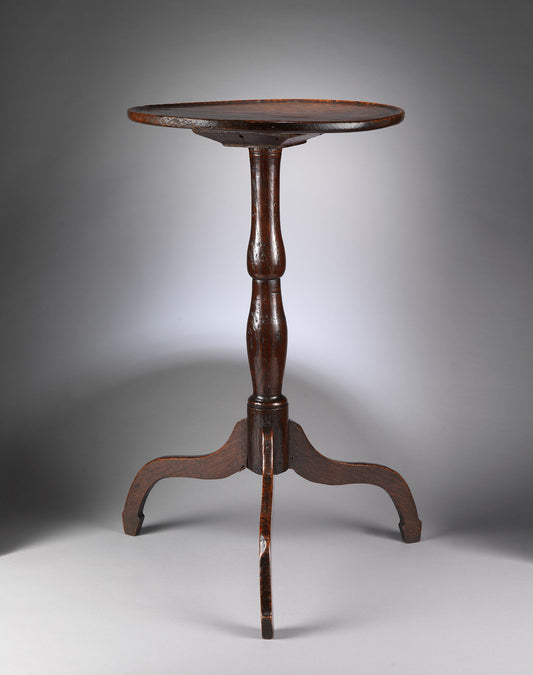 Georgian Single Plank Dish Top Tripod Wine Table