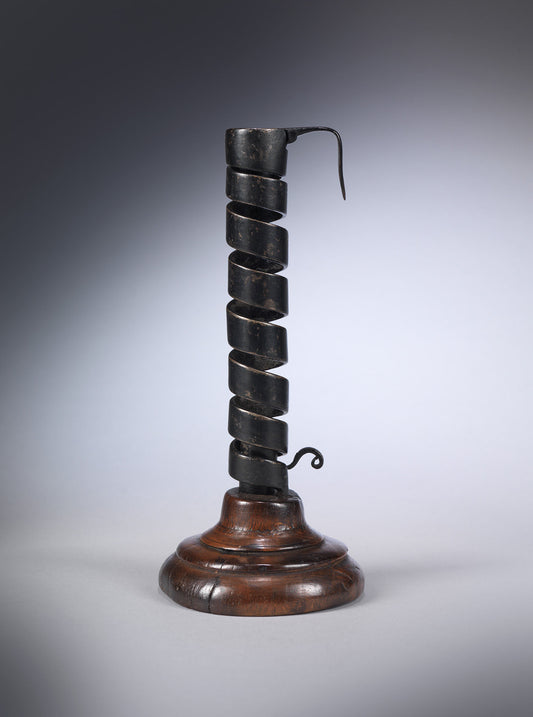 Tall Adjustable Spiral Candlestick