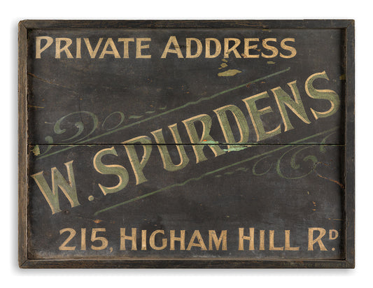 Signwritten Butcher's Trade Sign 