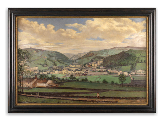 Rare English Naïve School Industrial Landscape