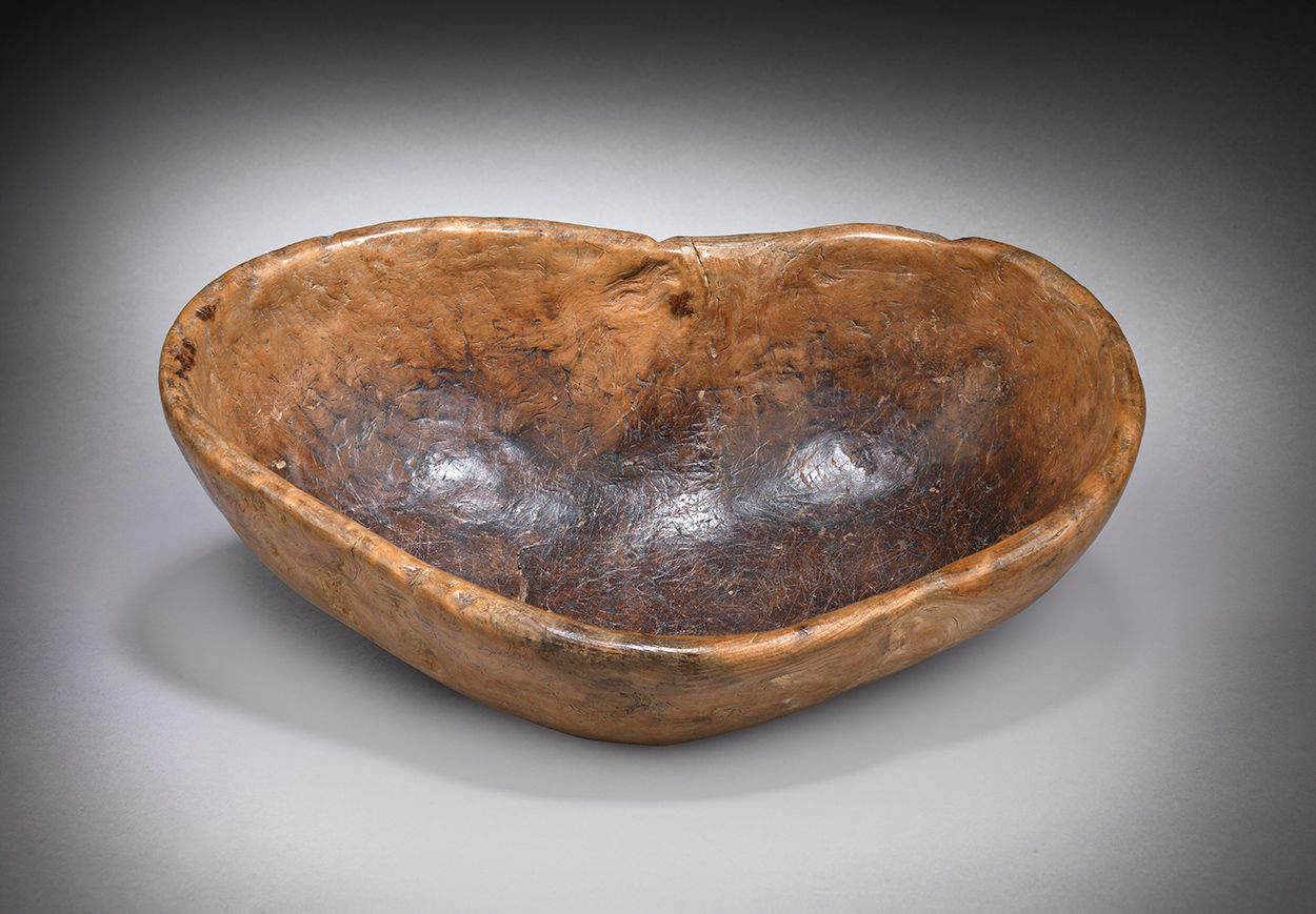 Primitive Naturally Heart Shaped Bowl