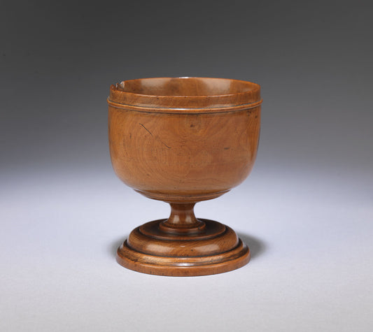 Fine Early Georgian Fruitwood Goblet