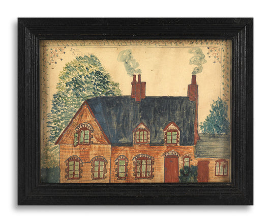 Naive School House Portrait