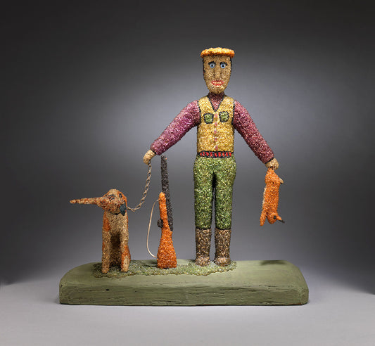 "Triumphant Hunter", with Gun, Hound and Quarry