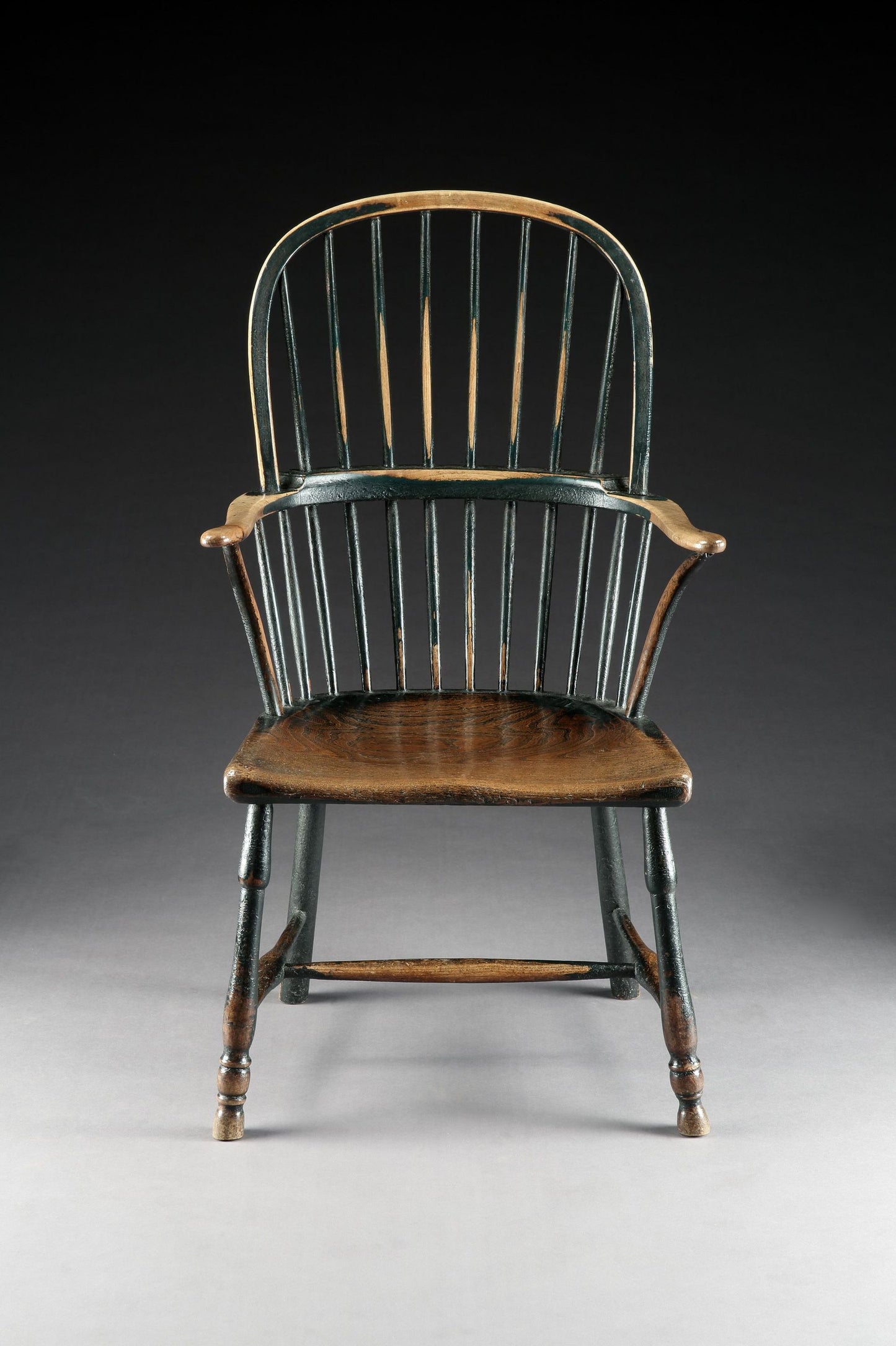 Classic Georgian Bow Backed Windsor Armchair