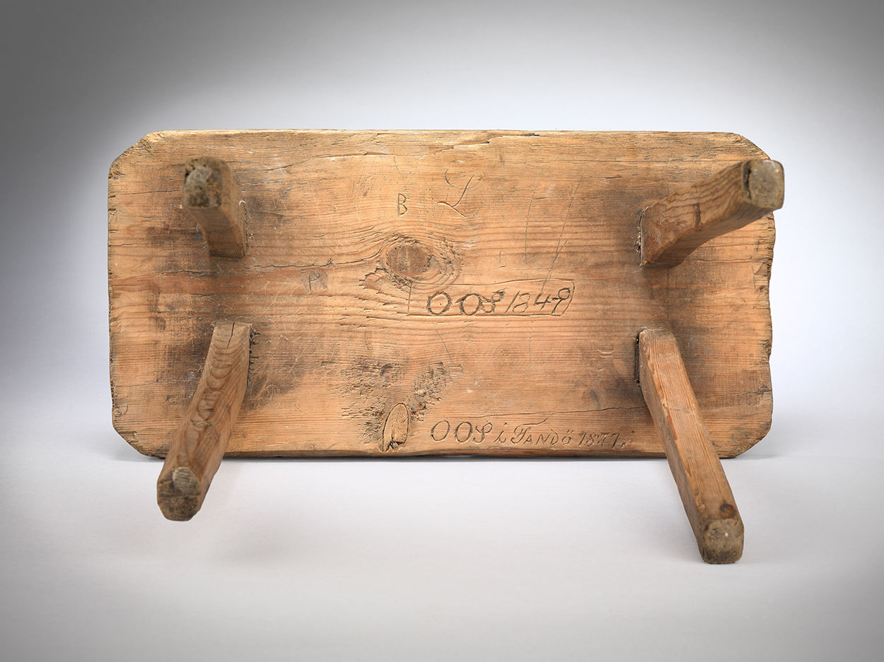 Delightful Vernacular Four Leg Rectangular Stool