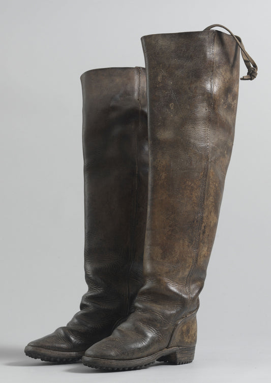 Sculptural Pair of Georgian Postillion's Boots