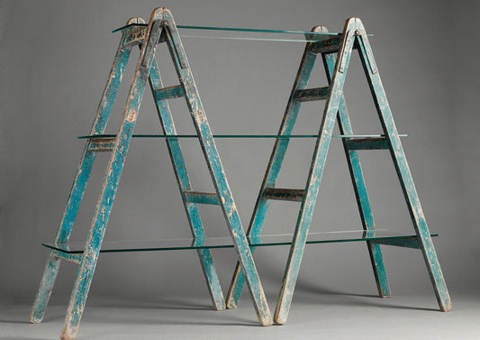 Pair of Vintage Signwriters Trestles