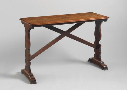 Diminutive Trestle Ended Tavern Table