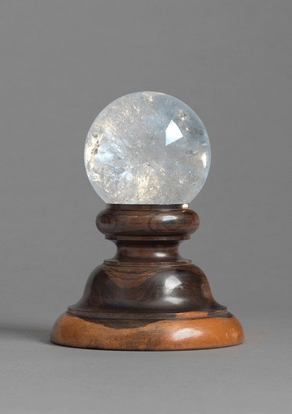 Unusual Rock Crystal Ball