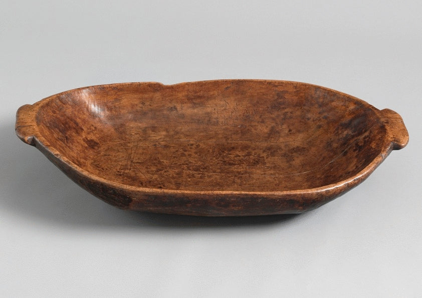 Massive Georgian Oval Salting or Preparation Dish