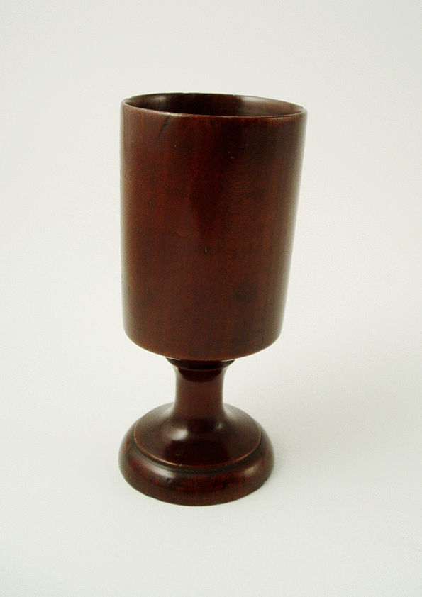 Slender Cylindrical Goblet on Stem Base