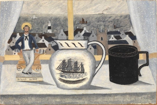 "Britain's Glory", Jug and a Mug on the Window Sill