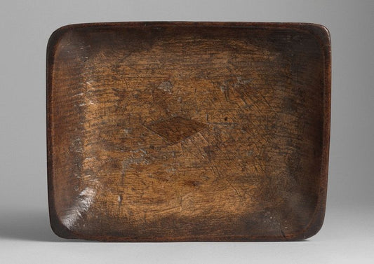 Sculptural Early Rectangular Serving or Salting Dish