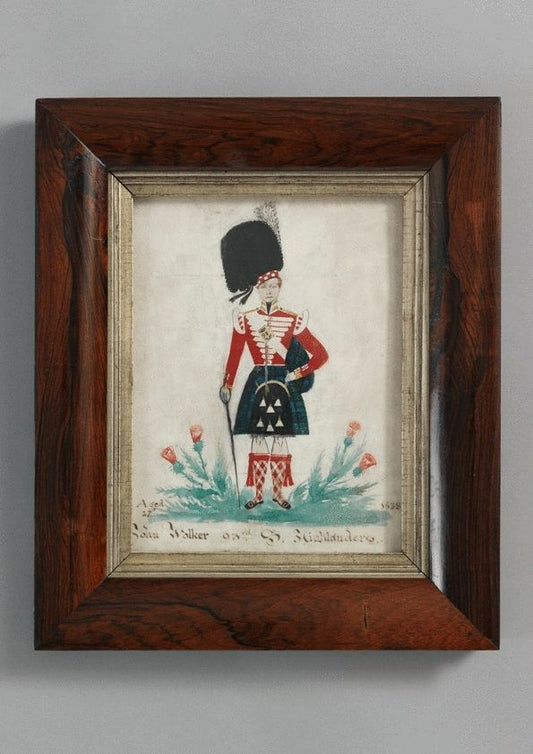 Fine Folk Art Soldier Valentine of John Walker