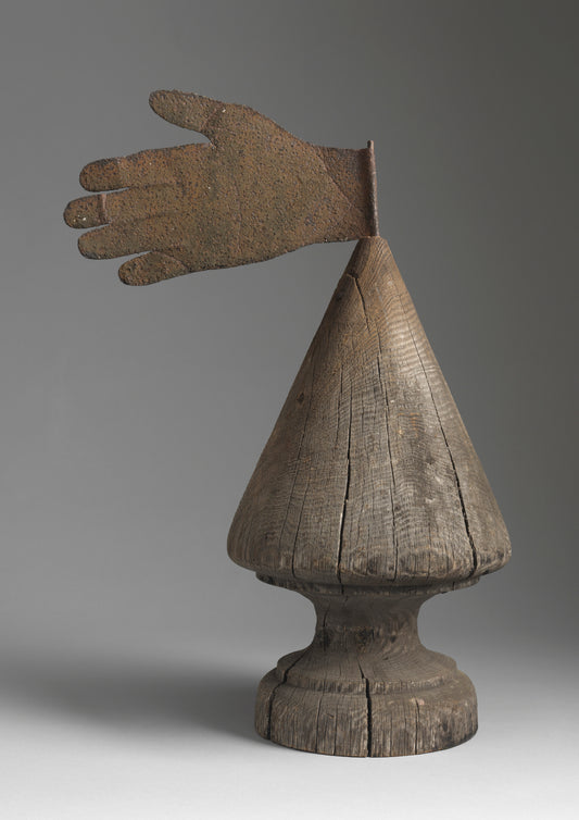 Primitive Hand Form Weathervane Finial