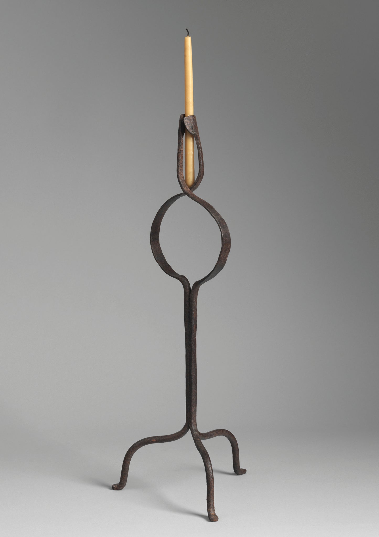 Unsual "Peerman" Rushlight or Candleholder