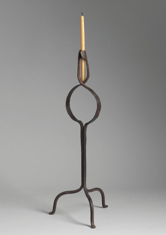 Unsual "Peerman" Rushlight or Candleholder