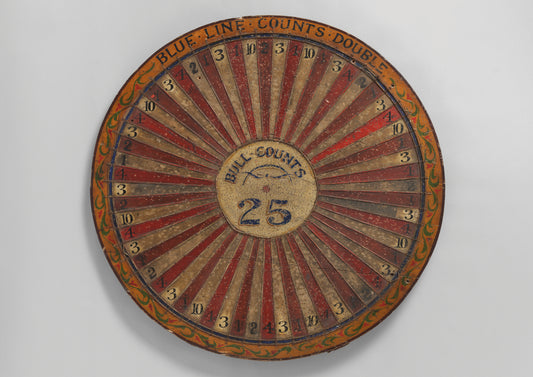 Original Early Fairground Circular Target Game Board