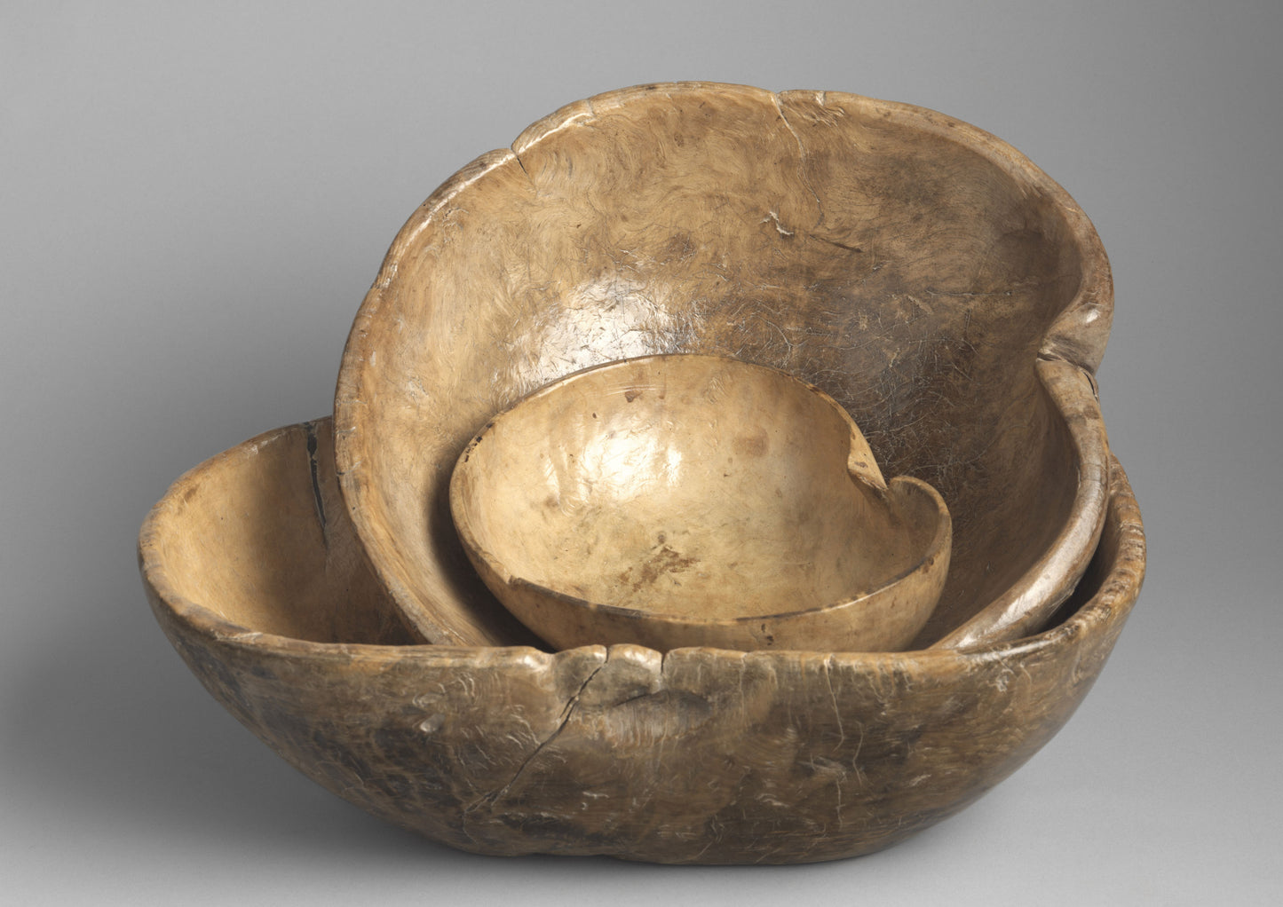 A Group of Three Early Domestic Serving Bowls