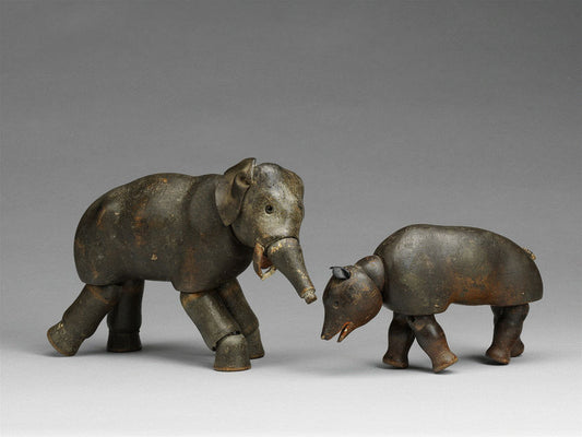 Articulated Elephant and Bear Toys