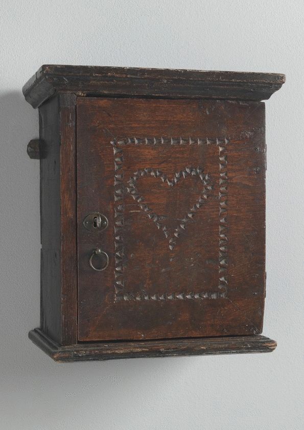 Heart Decorated Love Token Spice Cupboard