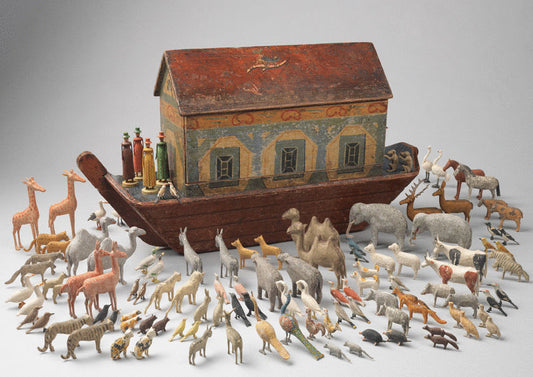 Remarkable Early Noah's Ark with Original Animals