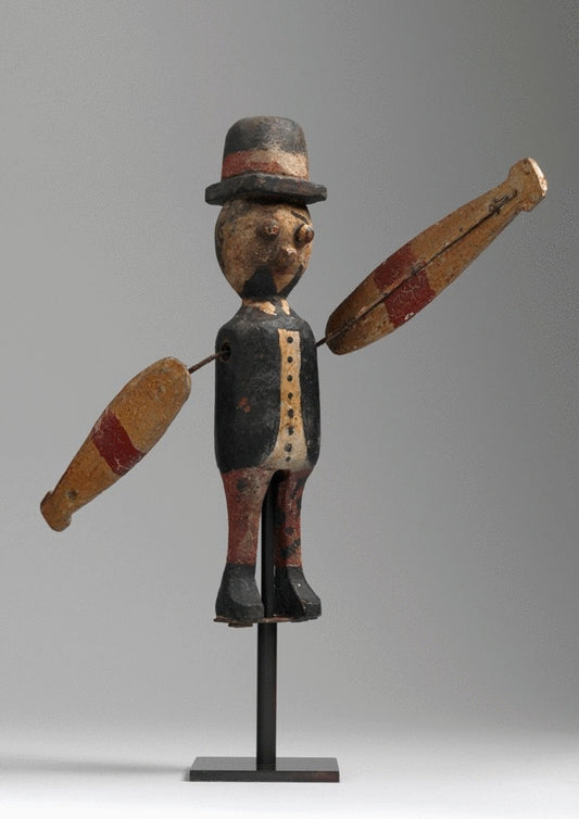 Small Primitive Figure Form Folk Art Whirligig