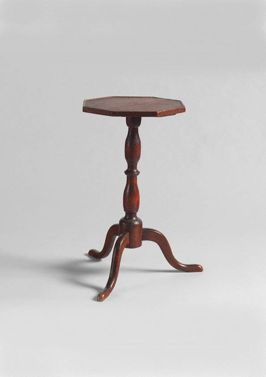 Tripod Candlestand with Octagonal Top