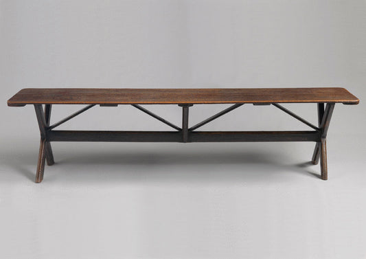 A Remarkable Early Double X-Frame Tavern Table