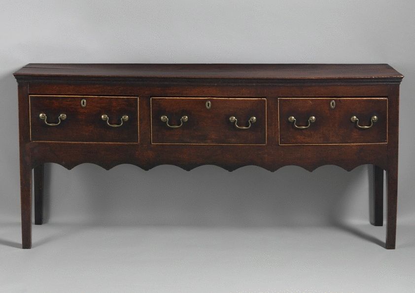 Classic Three Drawer Serving Dresser