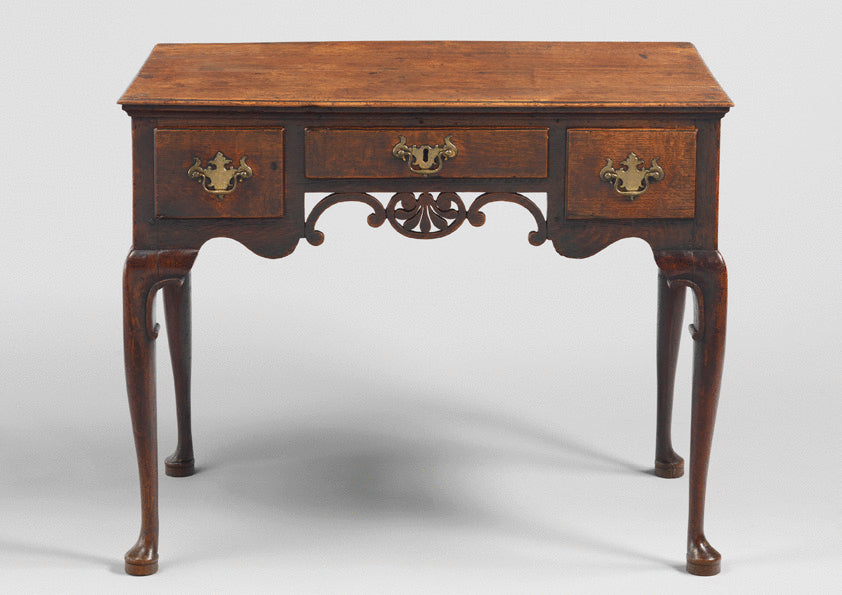 Three Drawer Lowboy with Fine Decorative Apron