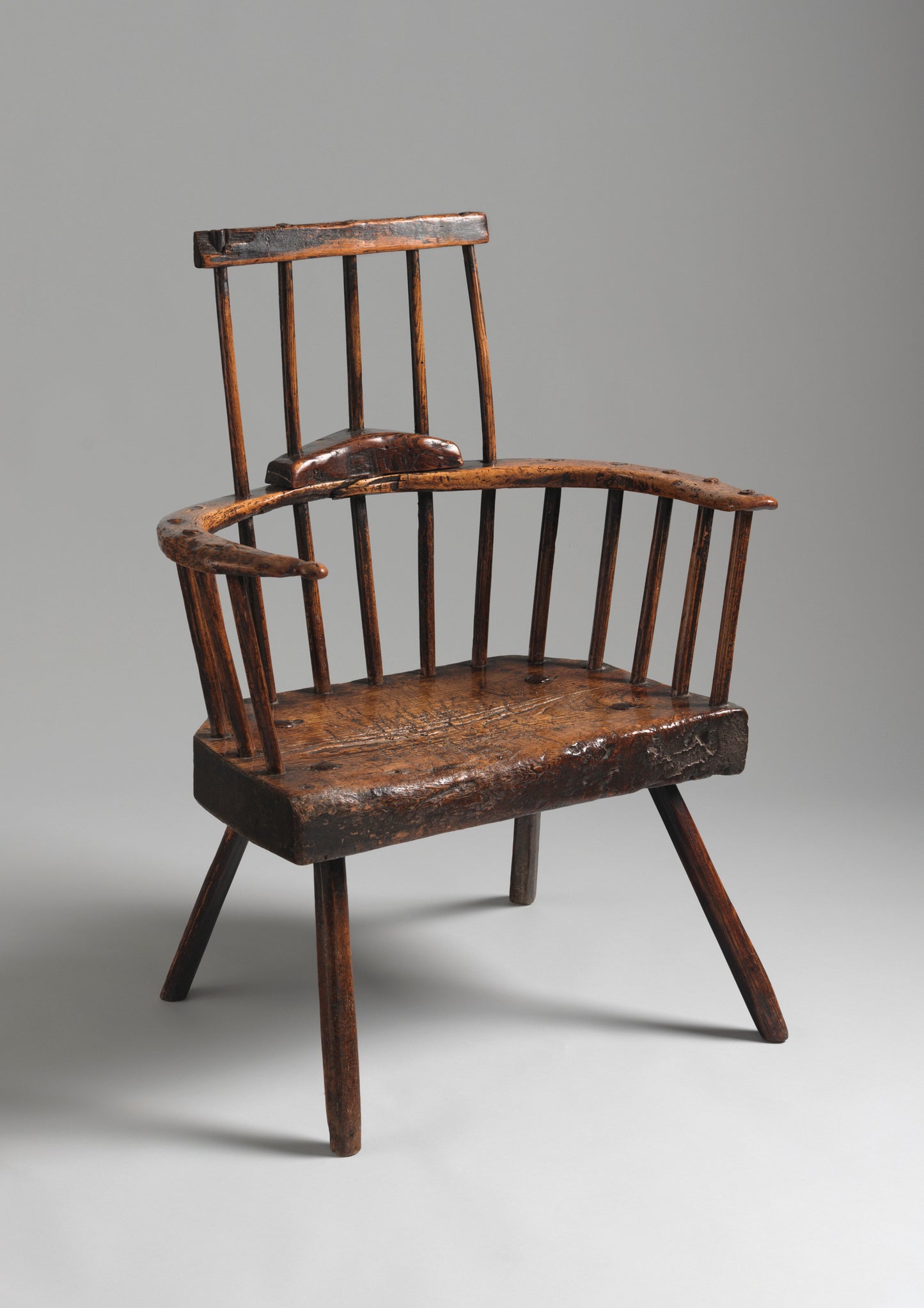 Sculptural Primitive Windsor Armchair