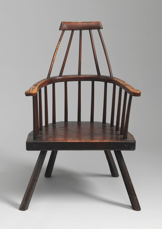 Primitive "Lobster" Pot Windsor Armchair