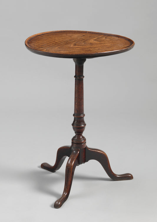 Single Plank Top Georgian Tripod Wine Table.