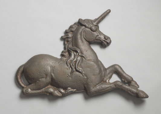 Recumbent Stylised Armorial Unicorn