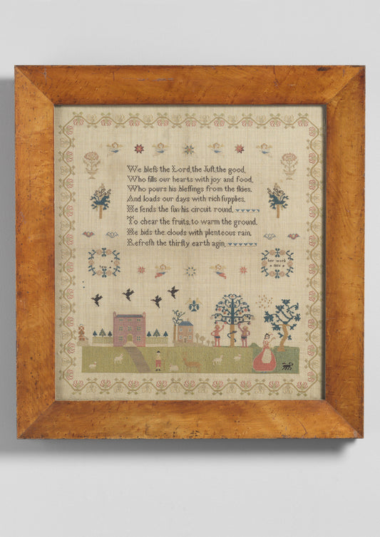 Fine Pictorial Needlework Sampler