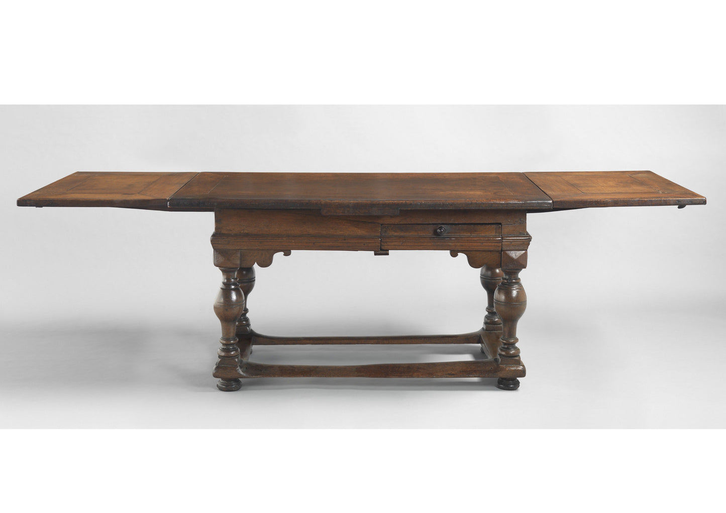 Magnificent Baroque Period Draw Leaf Table