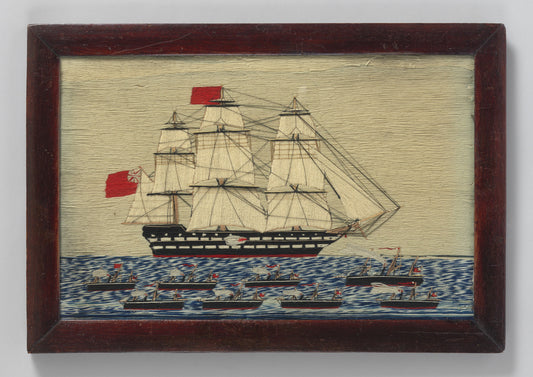 Early Naive Sailor Work Ship Picture