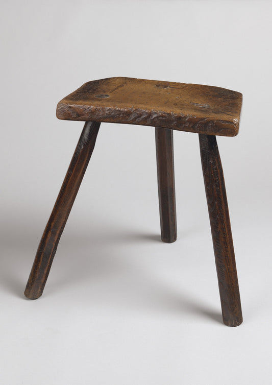 Traditional Three Legged Farmhouse Stool